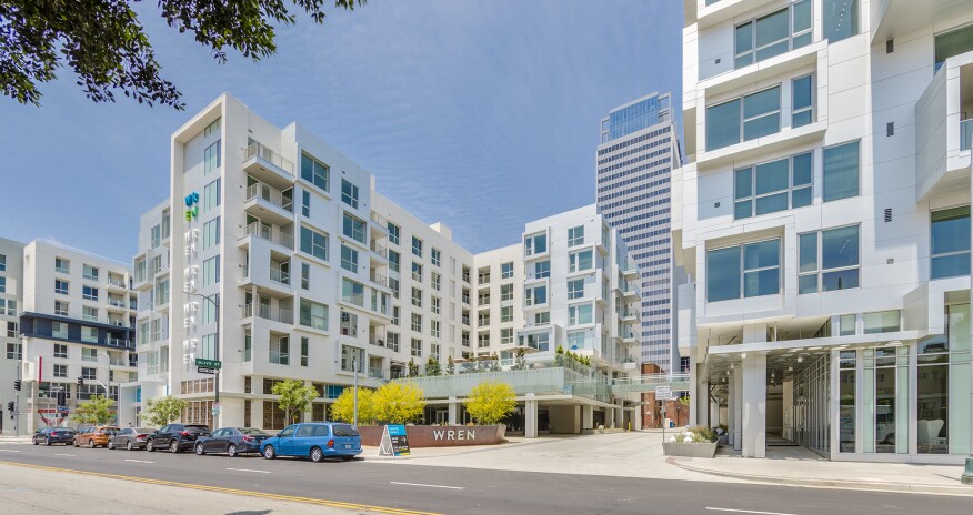 The building will be protected by a full NFPA 13 fire sprinkler system throughout the entire project. The wood levels above the podium are split into 5 zones with 3-hour fire walls. By providing the sprinkler system, the wood portion of the building was able to increase in height from 4 stories to 5. stories.