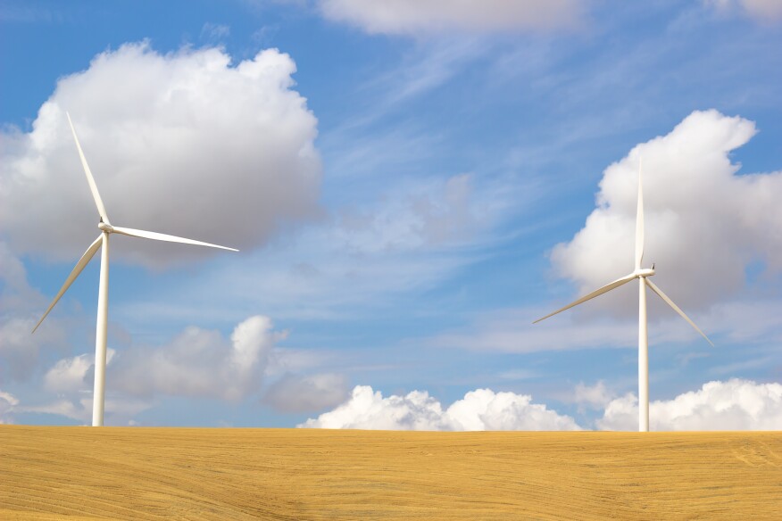 A wind farm in Washington state