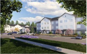 The 305-unit Altera Land O'Lakes, near Tampa, Florida, will comprise five four-story buildings and one three-story building.