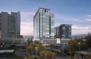 IN THE PIPELINE: AvalonBay’s Avalon Towers in Bellevue, Wash., shows off the REIT’s growing acumen in high-rise development. Whatever product type, AvalonBay sticks to 16 high-barriermarkets such as Los Angeles, where
Avalon Warner Place sits pretty in the Canoga Park submarket.