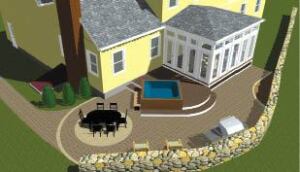 Figure 2. Using 3D design software provides customers with an image of the finished project, greatly helping the sale.