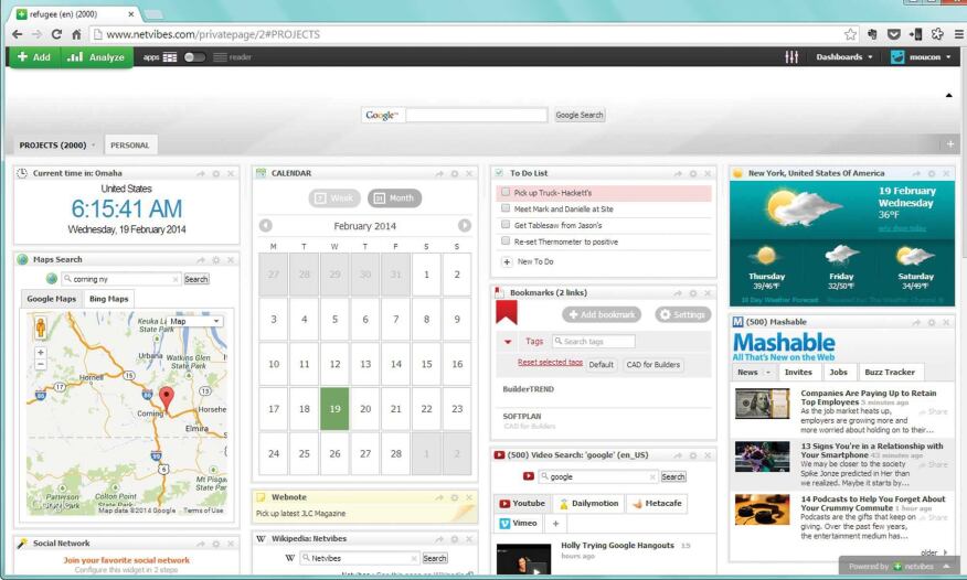 It scours the Web to find matching content. Netvibes can create a dashboard layout similar to that of the old iGoogle.