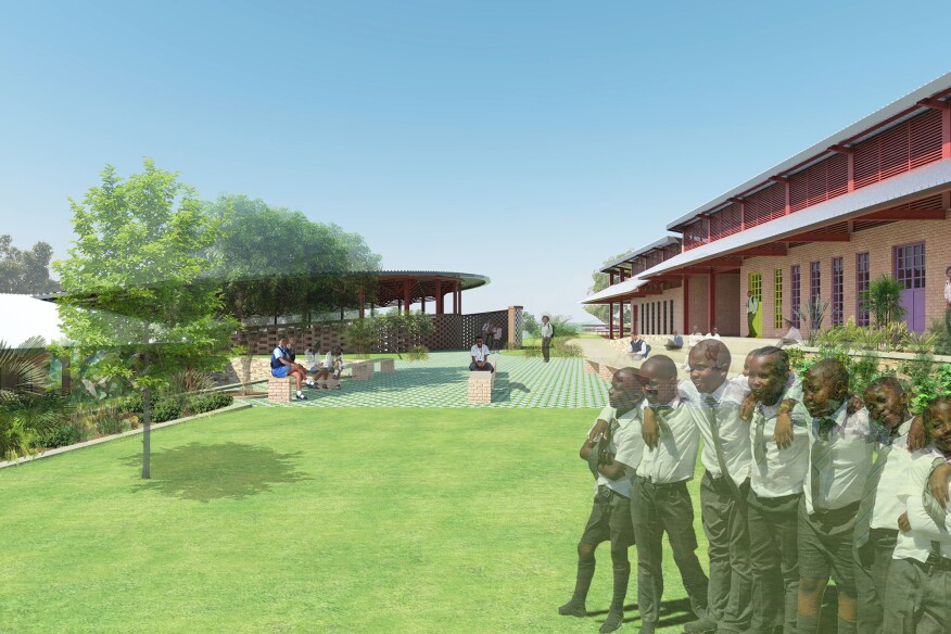The Bujjuko School, Bujjuko, Uganda. In this largely agricultural region, community members spend most of their time outdoors, retreating inside during the evenings. Adengo Architecture’s design echoed this pattern by providing a seamless relationship between the school’s interior and exterior.