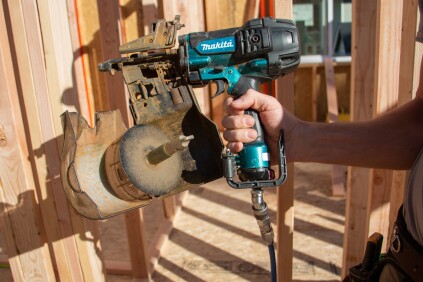 Coil nailers hold more nails, of course, and also have free and clear access to the nose of the tool.