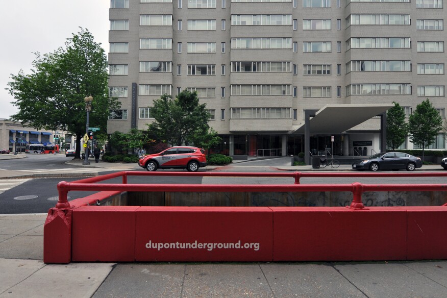 Ground-level entrance to Dupont Underground