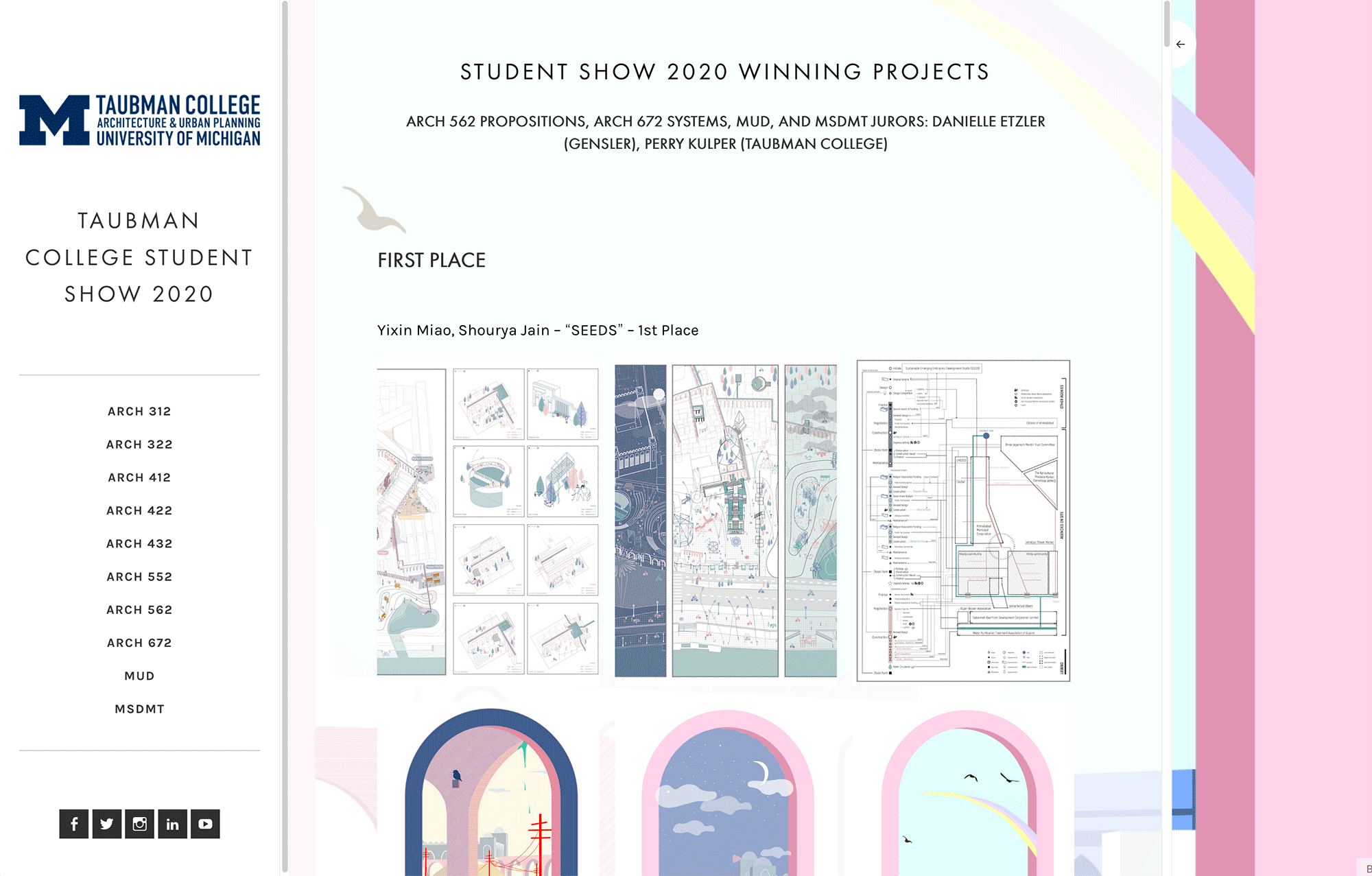 Professors at the University of Michigan created an online venue for an annual exhibition showcasing student work.