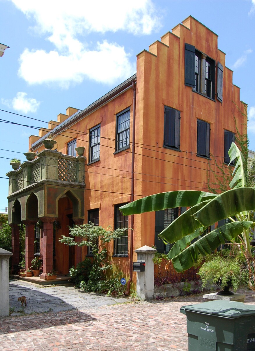 The Moorish house with its striking porch