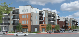 Meta Housing and Western Community Housing are utilizing a hybrid structure to develop the 65-unit Main Street Plaza Apartments in Roseville, Calif.