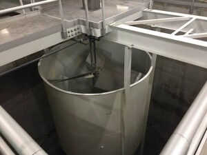 CONTRAFAST reactor chamber mixes water with previously settled solids to promote flocculation and solids contacting. Chemical addition is also introduced.