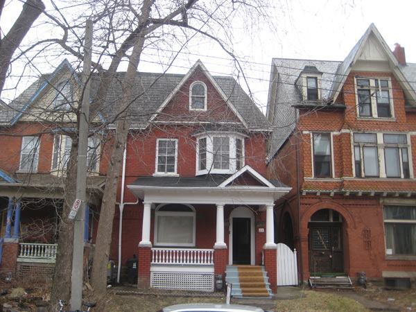Existing street-facing facade.