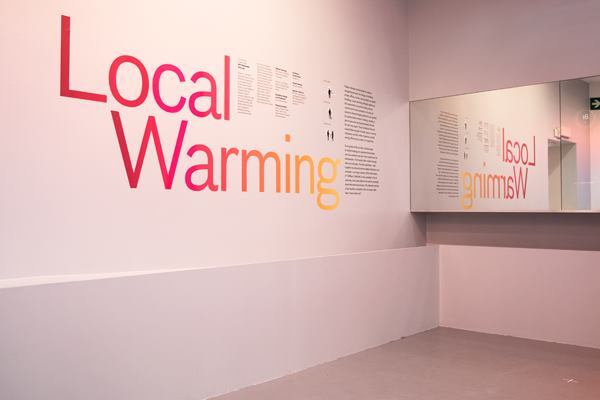 Inside MIT Senseable City Lab's exhibition at the 2014 Venice Biennale.