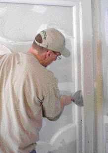 Except for mudding the edges of the cutouts, taping the mural is the same as for any wall.
