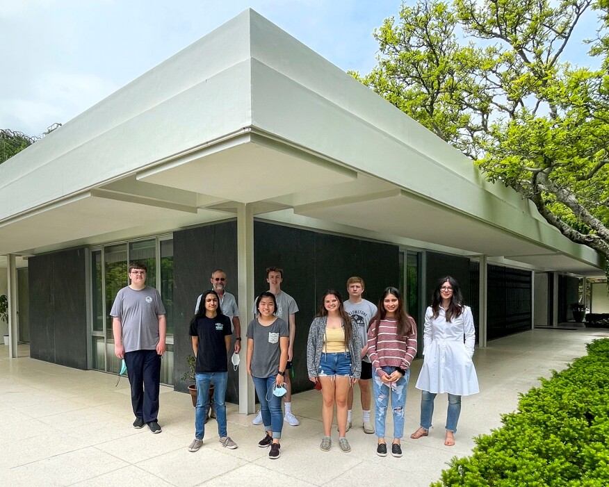 Budding architects from the Bartholomew Consolidated School System comprise the High School Design Team behind the project Tunnel Vision