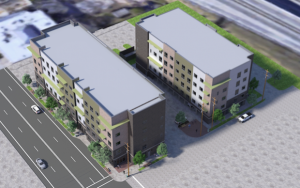 The 104-unit The Vineyard on Lancaster is expected to be completed in 2019.