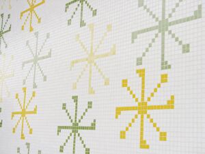 Mosaic glass tile patterns make up the new Wallpaper collection from Trend USA. Available in 64 patterns, the tiles are suitable for interior or exterior application on walls, floors, or ceilings. The collection includes four themes—Academic, Euphoric, Natural, and Classic—inspired by textile and fashion resources. The tiles are either 3/4" or 5/8" square and are assembled into modules, allowing for easy design repetition.
trendgroup-usa.com