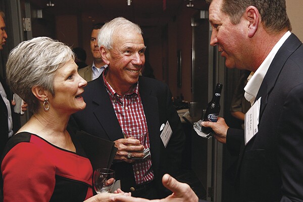 Social Studies: Consultants Terri and Bill Tucker chat with Bob McKagen, SVP for sales and operations at BlueLinx.