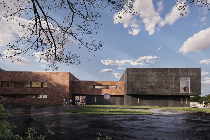 A rendering of the Brownsville Futures Project in Atlanta, by Atelier Cory Henry