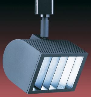 Line voltage wall washer
W.A.C. Lighting
www.waclighting.com
Delivers warm, uniform illumination of walls and other vertical surfaces
Uses J-150-S bulb
Available in black and white finishes
Louver lens controls light beam pattern and minimizes glare
Maximum extension of 7 inches, with depth of 3 11/16 inches and a width of 5 inches