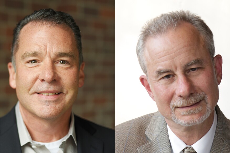 Paul Mankins (R) and Robert Eisenstat (L)