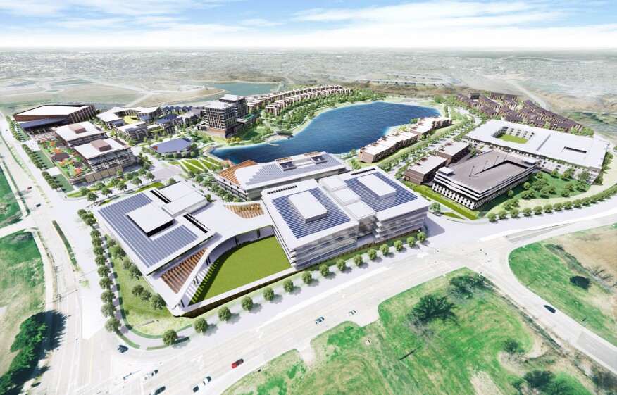 Wildhorse Village, an 80-acre multiuse development in Chesterfield, Mo., by CRG, Lamar Johnson Collaborative, and Clayco