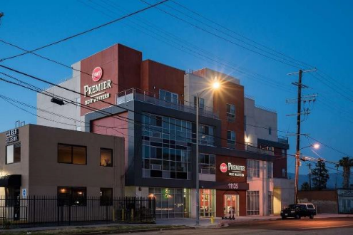 The Housing Authority of the City of Los Angeles has turned a hotel into the NoHo Apartments, featuring 65 studio and five one-bedroom apartments.