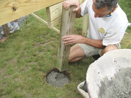 This allows for more accurate placement of the footings. In some jurisdictions, the approach allows for a single inspection visit for framing and footings.