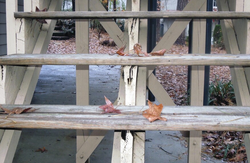 Stairs that are higher than 30 inches off the ground are subject to the same guidelines as railings, so avoid open risers that permit passage of a 4-inch-diameter sphere.
