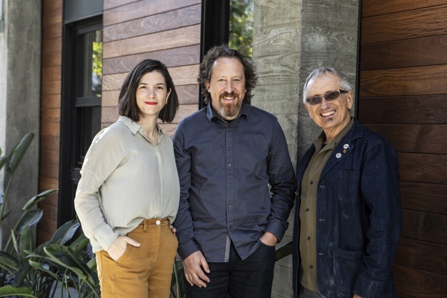 Amanda Loper, Daniel Simons, and David Baker (from left) of David Baker Architects share their expertise in the new book "9 Ways to Make Housing for People."