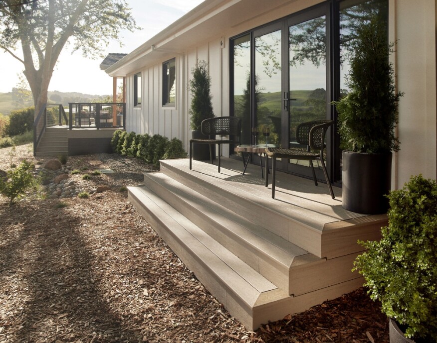 Image of deck for home in Petaluma, Calif.