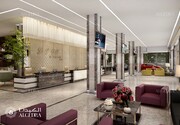 Lounge area in car showroom
