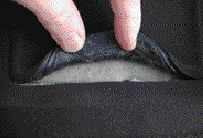 In the Tommyco and Bucket Boss Extreme Gel kneepads, the gel is sandwiched between layers of neoprene.