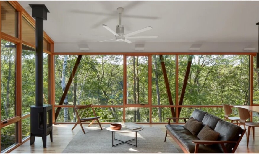 LongHouse in rural Wisconsin, by SALA Architects. Photo by Corey Gaffer.
