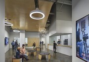 Fourth floor lobby outside of production studios and film programs