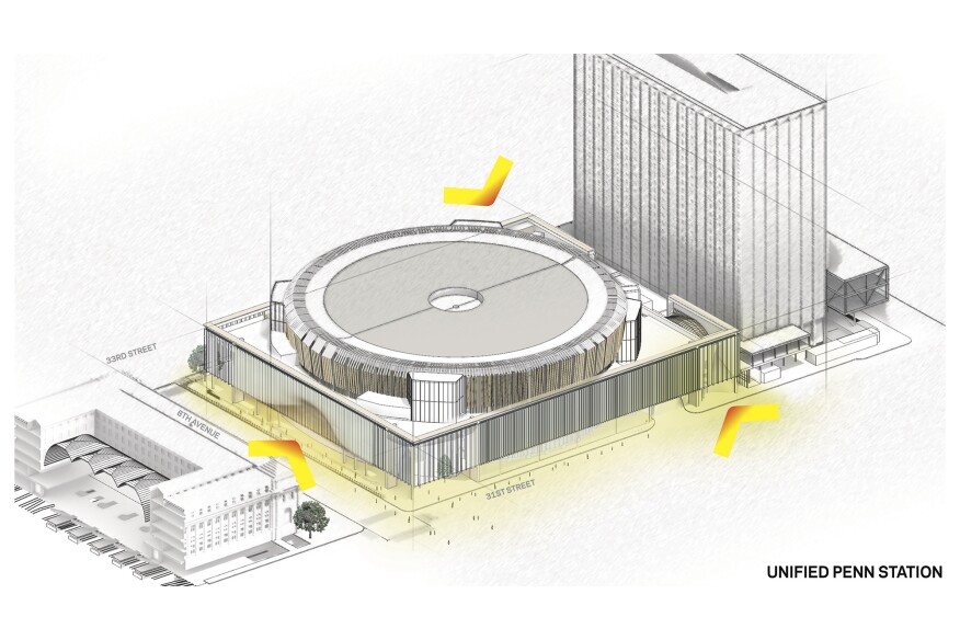 ASTM Group's proposal for Penn Station.