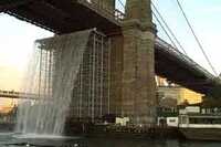 Olafur Eliasson, New York City Waterfalls, Brooklyn Bridge 2