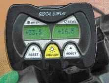 In addition to the usual scales, this saw has a digital display that indicates miter and bevel settings down to the nearest .5 degree.