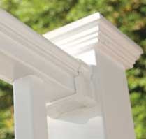 In most vinyl kits, an obvious plastic bracket covers the joint between post and rail.