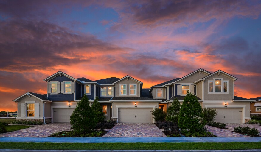 Mattamy Homes&#39; townhomes in Harmony at Lakewood Ranch, a master-planned community in Florida&#39;s Sarasota County.