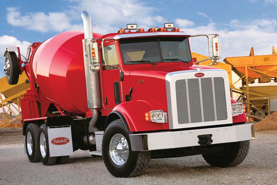 Peterbilt Model 365 truck Concrete Producer Jobsite Equipment