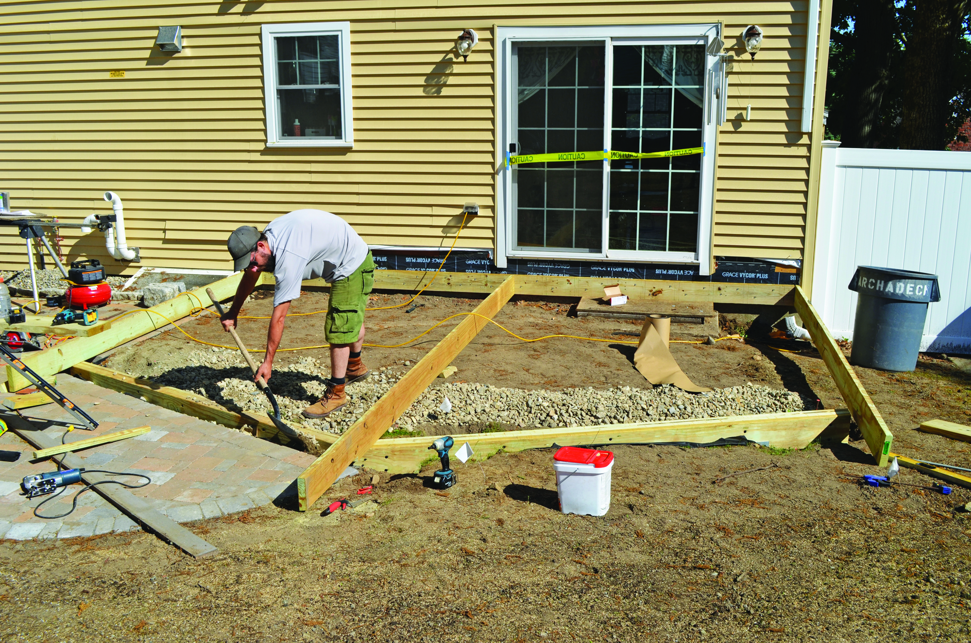 Building a Deck on Grade Professional Deck Builder Foundation, Framing