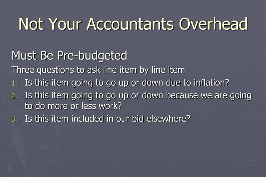 Overhead Recovery Concrete Construction Magazine