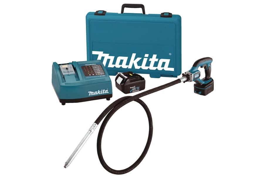 Makita USA Inc. 18V LXT LithiumIon Cordless Concrete Vibrator Kit